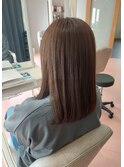 髪質改善サブリミック、セミロング、淡いイルミナムーンライト