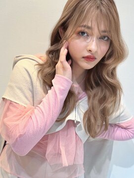 フィーリーカラー 大阪梅田店(feery color) ハイトーンベージュシースルーショートボブミニボブグレージュ