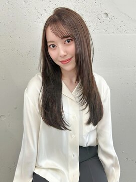 シーク 天神(SEEK) 【SEEK 松尾菫菜】ベージュカラー×レイヤーカット