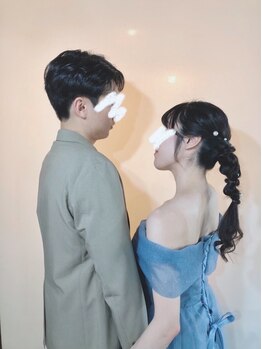 アイビー 新宿(IVY)の写真/素敵な門出を迎える花嫁様へ*ヘアメイクリハーサル完備!晴れやかで嬉しいお呼ばれヘアスタイルも*[新宿駅]