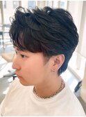 奈良men'sフェザーショート　フェザーパーマ