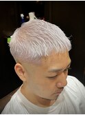 ホワイトカラー　メンズハイトーンカラー　白　池袋