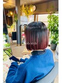 『前下がりbob style』