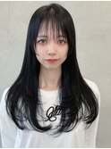 姫カットレイヤー髪質改善トリートメント前髪カット