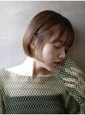 【リコ】アッシュブラウンの華奢見えボブ
