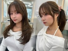 前髪/顔周りのデザインで圧倒的小顔＆垢抜け☆女性ならではの細かなニュアンスを形に！韓国おくれ毛ヘア★