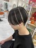 エクステンション→インナー／メッシュ／ハイライト（短い10本場合）