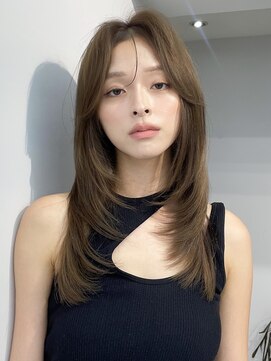 ヴェイン 渋谷(vain) レイヤーカット小顔似合わせ前髪ナチュラルワンカール美髪艶髪