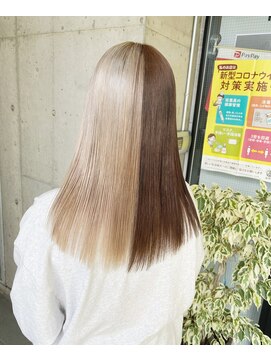ガルボ ヘアー(garbo hair) ツートーンカラーハイトーン艶髪