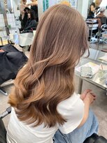 サンクマーケット 渋谷(cinq MARKET)&nbsp;渋谷ブリーチカラーハイトーンカラーマロンベージュ韓国カラー