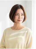 ワンレンボブショート/ボブ/白髪染め/白髪ぼかし/川越