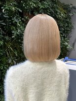 トリコ アヴェダ ららテラス北綾瀬(tricot AVEDA)&nbsp;ボブ/ダブルカラー/ホワイトブロンド/ハイトーン