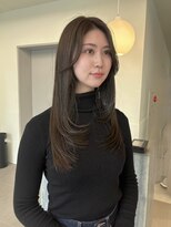 ローレンアオ(LOREN AO)&nbsp;【LOREN AO】オリーブベージュ/レイヤーカット