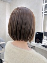サンドレオ 新宿店(sand Leo)&nbsp;顔周りカット/縮毛矯正/ダークブラウン/コーラルピンク