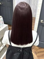 ジーナ 吉塚(Zina)&nbsp;【ブリーチなし】艶感たっぷり♪深みカシスピンク×大人ボブ