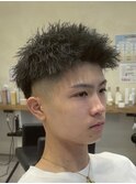 ツイストパーマMEN’S HAIR/刈り上げマッシュ/京都駅/barber