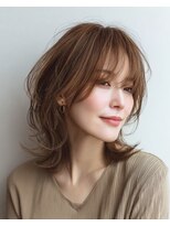 ハーツ 青山表参道店(Heart's) 白髪ぼかし脱白髪染め似合わせレイヤーカット40代50代60代