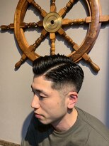 バーバー スタジオ ラフテル(Barber Studio RAFTEL)&nbsp;スキンフェード 七三分け