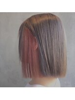 シェリール(CHERiR)&nbsp;プラチナグレージュ×インナーピンク☆ブリーチ2回以上