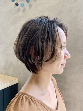 エッジ ヘア メイク(edge hair +make) 抜け感ショート/大人ショート/大人ショート/ショートボブ