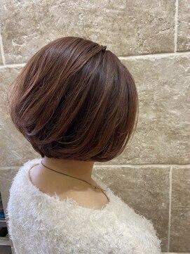 シャンティ 平岸店(Shanti) ○コーラルピンク/ショートボブ○ 菅野裕太