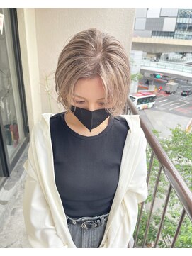 パランケイビューティー シンジュク(PALAN K-Beauty) ミルクティーグレージュ、ハンサムショートボブ