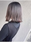【Marl】ラベンダーベージュカラー×切りっぱなしボブ