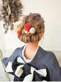 #ヘアアレンジ#編み込み#浴衣ヘア#浴衣アレンジ#アップスタイル