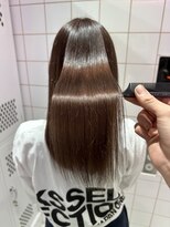 ロンドルーチェ 心斎橋(Lond luce)&nbsp;ダークアッシュ/ミディアムレイヤーカット［髪質改善/縮毛矯正］