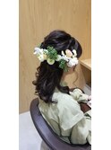 ハーフアップヘアアレンジ