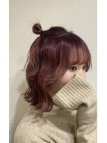 ボアップ 新居浜店(boappu) #レッドカラー#カラー#ブリーチ