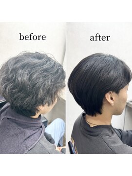 シュガー バイ エクラート 立川南口店(SUGAR by ECLART) 【髪質改善】メンズナチュラルストレート【立川】