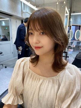 シー バイ ロンド 新宿(Sea by Lond) 【梶川】顔周りふんわりレイヤーボブ/髪質改善