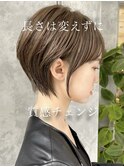 ♪前下がりショートボブハンサムショートカット上手い錦糸町ケア