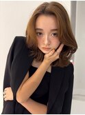《レイヤーボブ/ニュアンスカラー/大人ボブ/簡単ヘアセット》