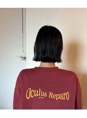 切りっぱなしボブ