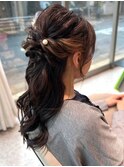 【ChaoMICHI yuika】ヘアセット　ハーフアップ　ハーフお団子