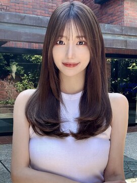 アフロート ディル(AFLOAT D'L) レイヤーカット前髪フェミニンロングワイドバング小顔ヘア