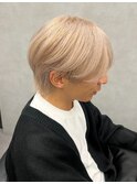 メンズカット×ハイトーンカラー×ホワイトベージュ21