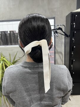 エイム(AiM) タイトヘアセット/アップヘア/ローポニー/結婚式ヘアセット