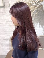 エイム(A-im)&nbsp;セミロング×ボルドールビー　ブリーチなしダブルカラー