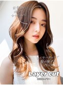 【艶感シースルーバング】韓国レイヤー大人可愛いウェーブ巻き髪