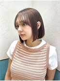 ミニボブフェイスレイヤー顔周りカット前髪カット韓国ボブ/立川