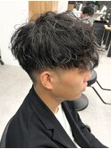 シャドウパーマメンズカットスパイラルパーマツイスパ波巻き
