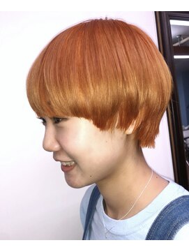 グラスペディア(graspedia) ハイトーン/ビビッドカラー/オレンジカラー/マッシュショート