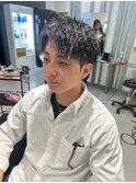 波巻きツイストスパイラルパーマ/フェザーパーマ/眉毛/メンズ