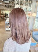 暗髪◎ブリーチなし秋ラベンダーグレージュ艶カラー