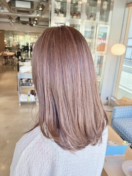 オーガニック リブ 川越(organic+live) 暗髪◎ブリーチなし秋ラベンダーグレージュ艶カラー