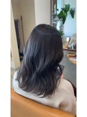 暗めカラーダークグレージュ×韓国巻き 9.23