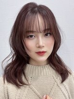 ピリオド 松阪(Period.) ミディアムボルドーブラウン 髪質改善 Period.松阪